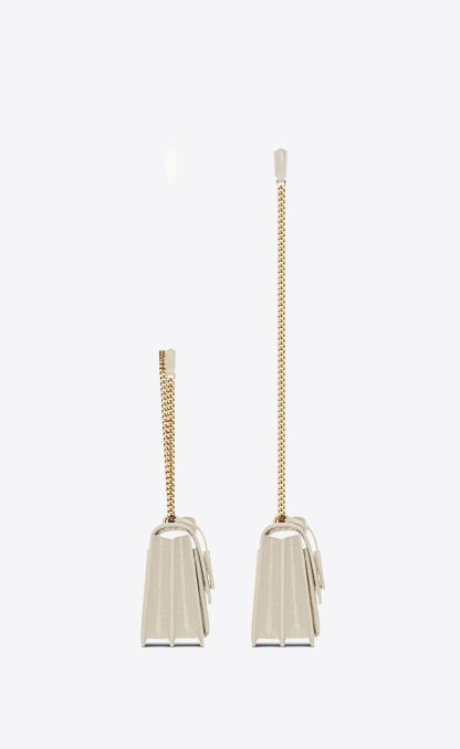 YSL  SUNSET MEDIUM IN CROCODILE-EMBOSSED LEATHER   442906