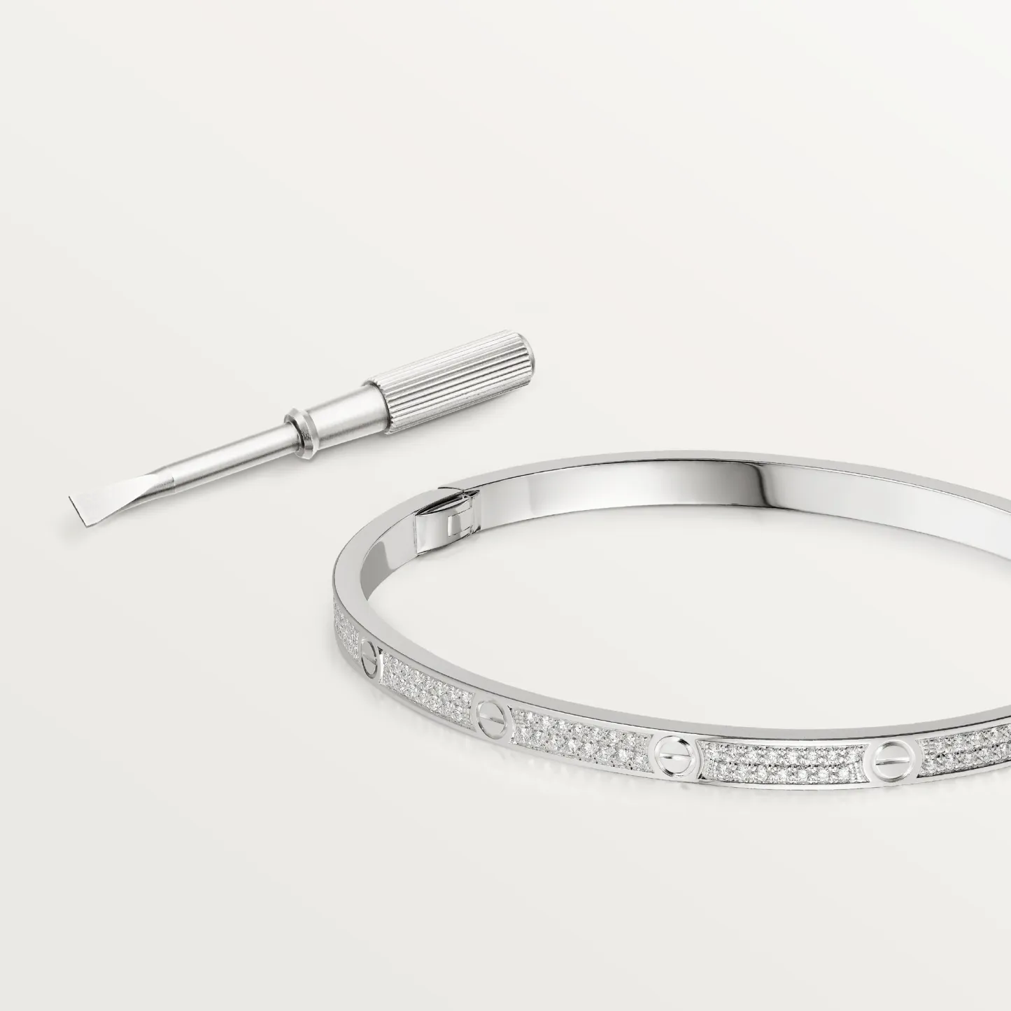 LOVE BRACELET, SMALL MODEL, PAVÉ