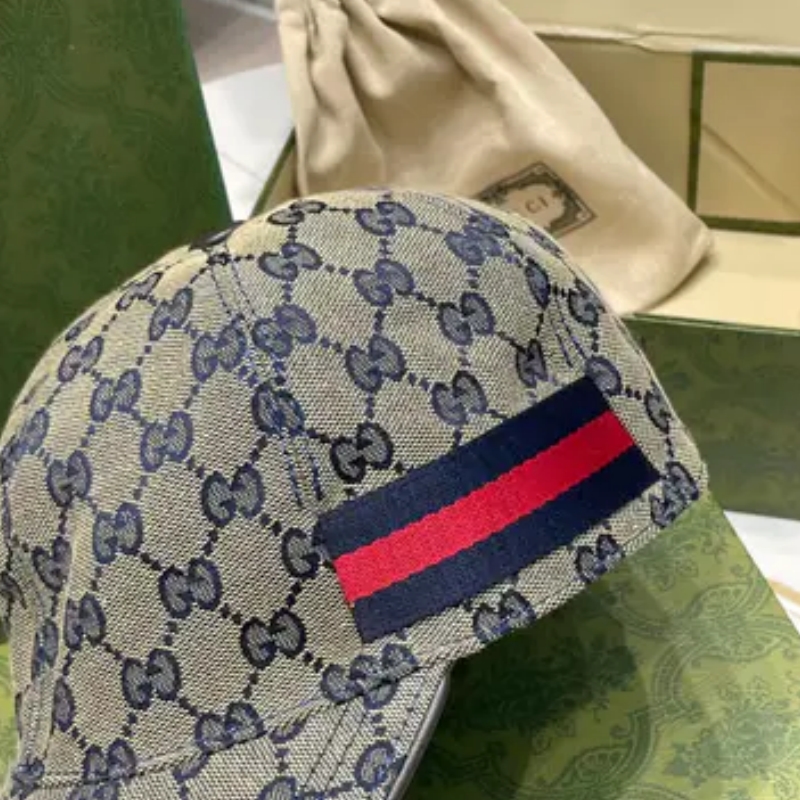 Original GG canvas baseball hat with Web in beige and blue | GUCCI®