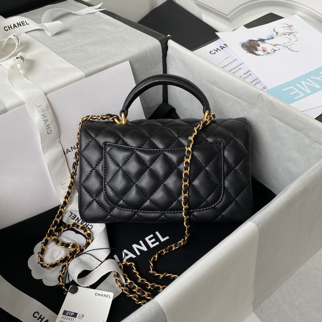 Chanel Classic Mini Flap Top Handle Handbag