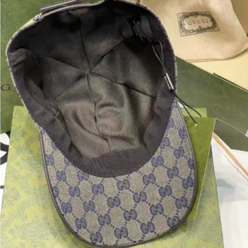 Original GG canvas baseball hat with Web in beige and blue | GUCCI®