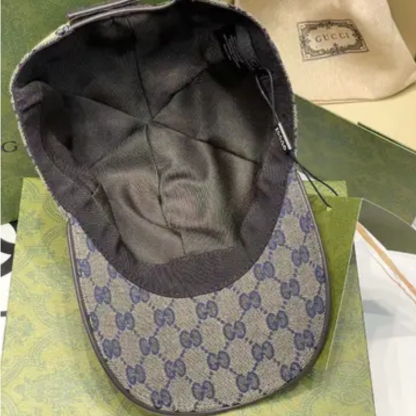 Original GG canvas baseball hat with Web in beige and blue | GUCCI®