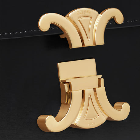 ティーン トリオンフ バッグ / シャイニーカーフスキン ブラック