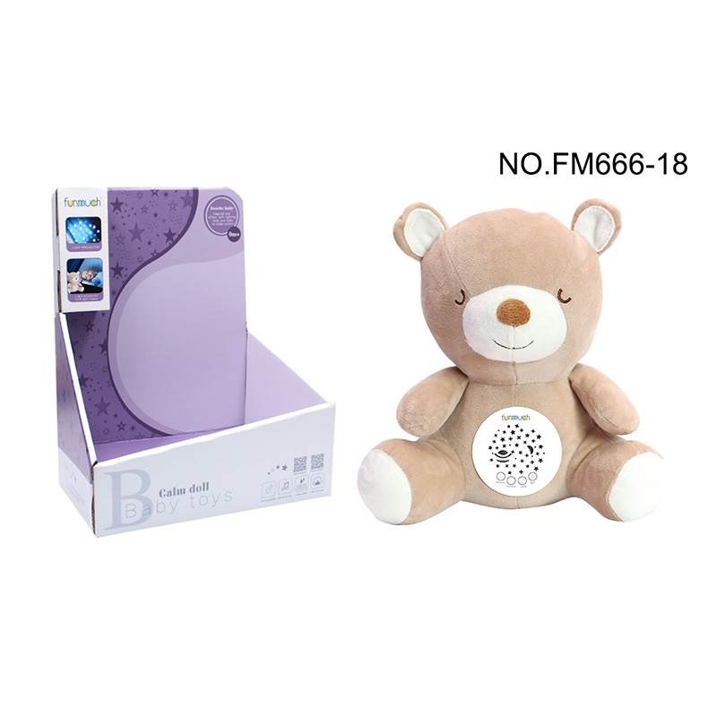Plush Toy with Sound Machine & Night Light Projector