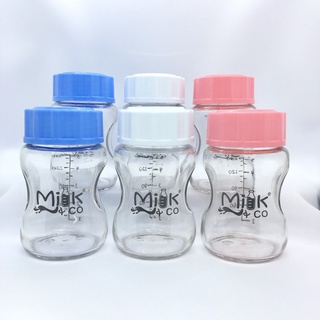 Milk&Co 150ml Wide Neck Glass Bottle