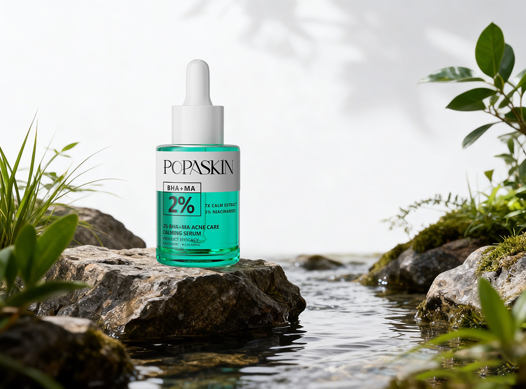 POPASKIN 2% BHA MACA Acne Care Calming Serum