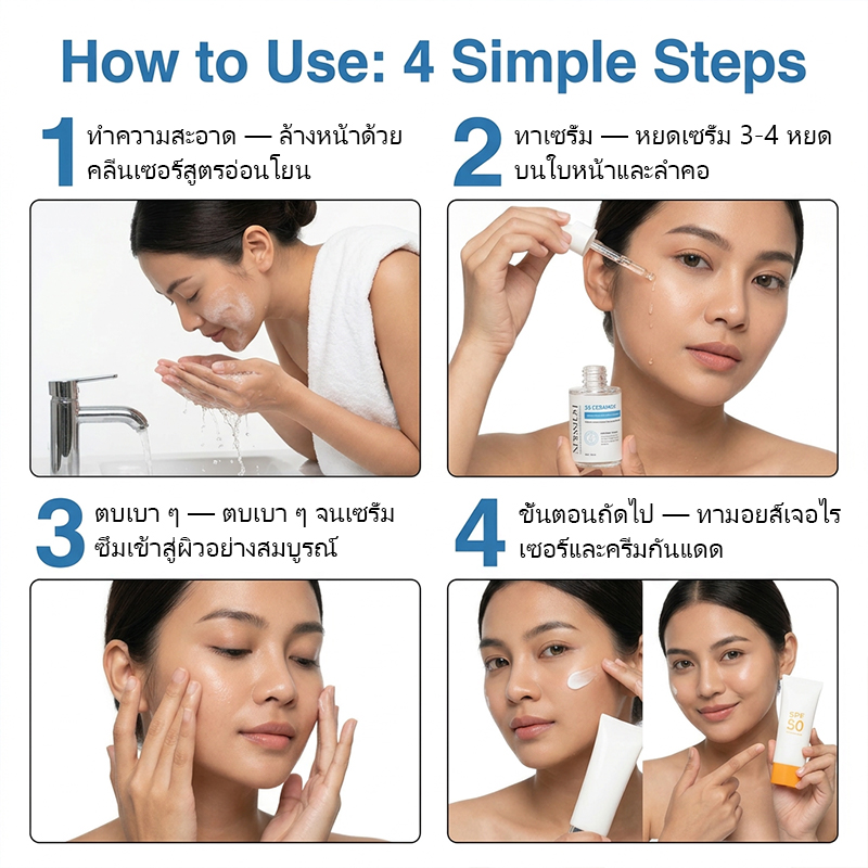 POPASKIN เซรั่มปลอบประโลมผิว เสริมเกราะป้องกันและเติมความชุ่มชื้น