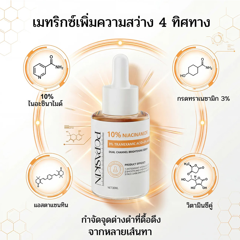 POPASKIN เซ็ตเซรั่ม 3 พลังกู้ผิว: ย้อนวัย ลดฝ้า กระชับหน้าใส ดุจทำทรีทเมนต์จากคลินิก!