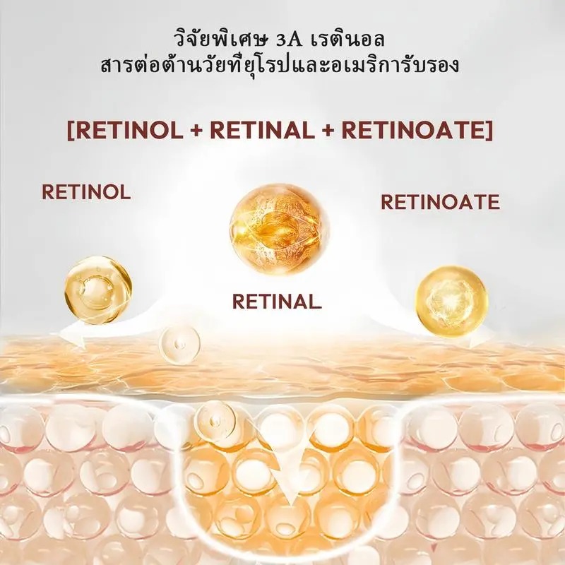 POPASKIN [เช้า C เย็น A] เช้า 5X CERAMIDE BARRIER MOISTURIZER SERUM เย็น 3D RETINOL PEPITIDE BOOSTER SERUM