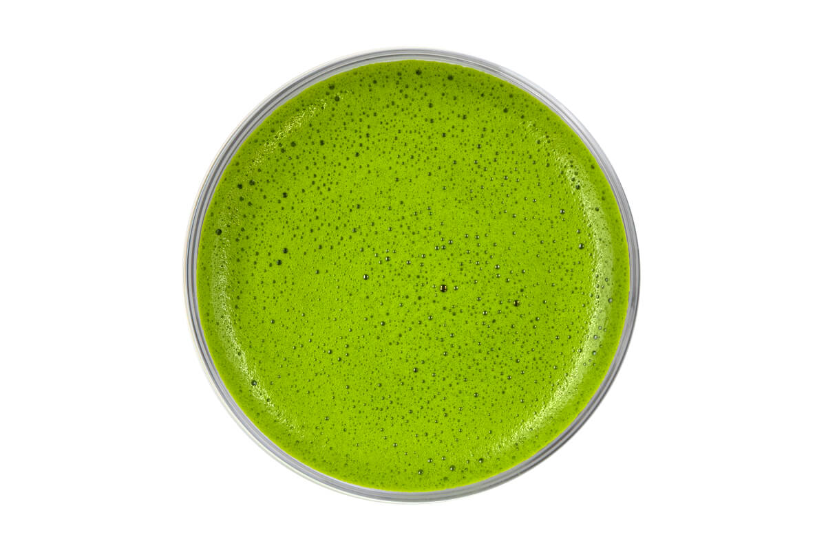 Matcha Ceremonial Grade Kagoshima Natural Farming whisked matcha with smooth foam, bright green hue, ideal for ceremonial Matcha or Matcha lattes