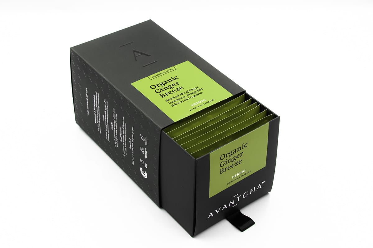 Organic Ginger Breeze Silk Teabags