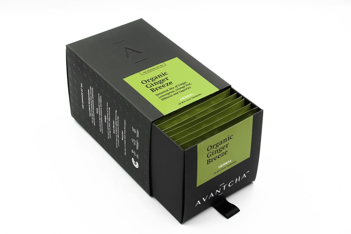Organic Ginger Breeze Silk Teabags