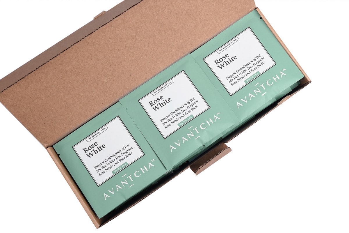 Rose White Silk Teabags