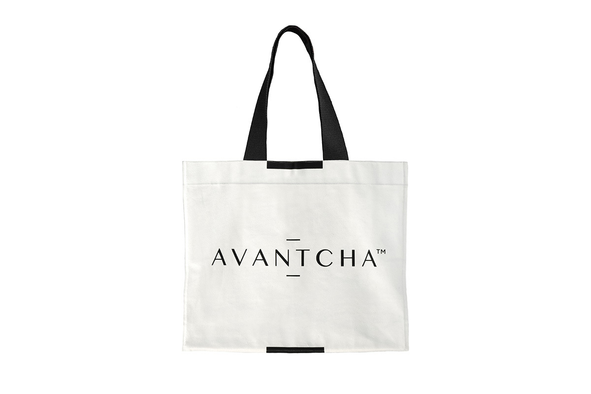 White Organic Recycled Cotton Canvas Tote Bag Large