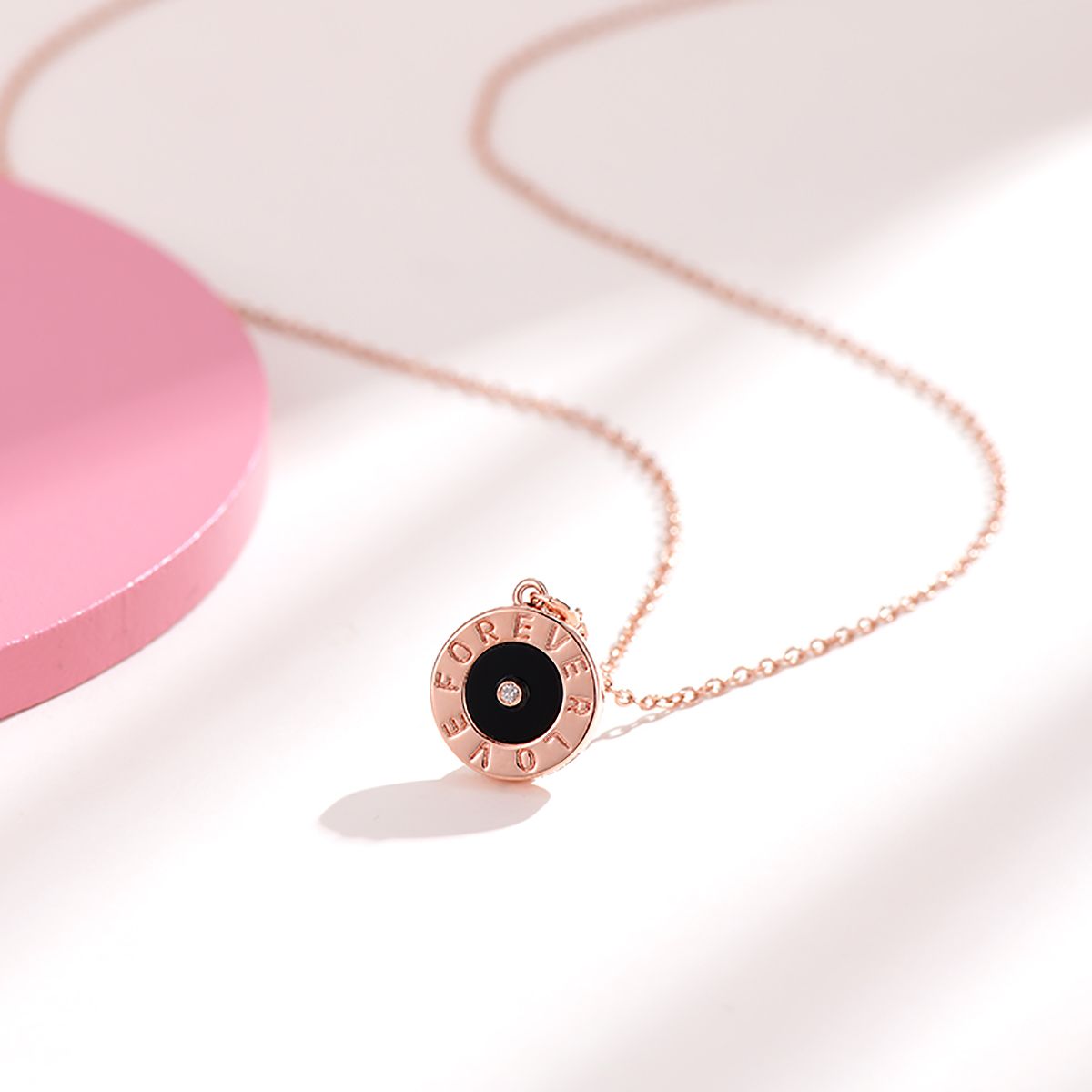 Rose Gold Diamond Pendant
