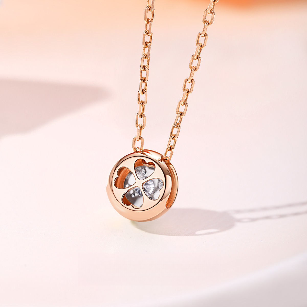 Bubble Diamond Gold Pendant