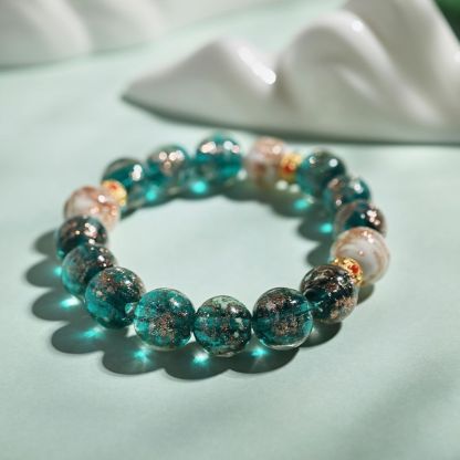 Green Gold Sand Glazed Bracelet