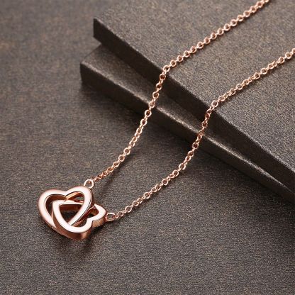 Diamond Double Heart Pendant