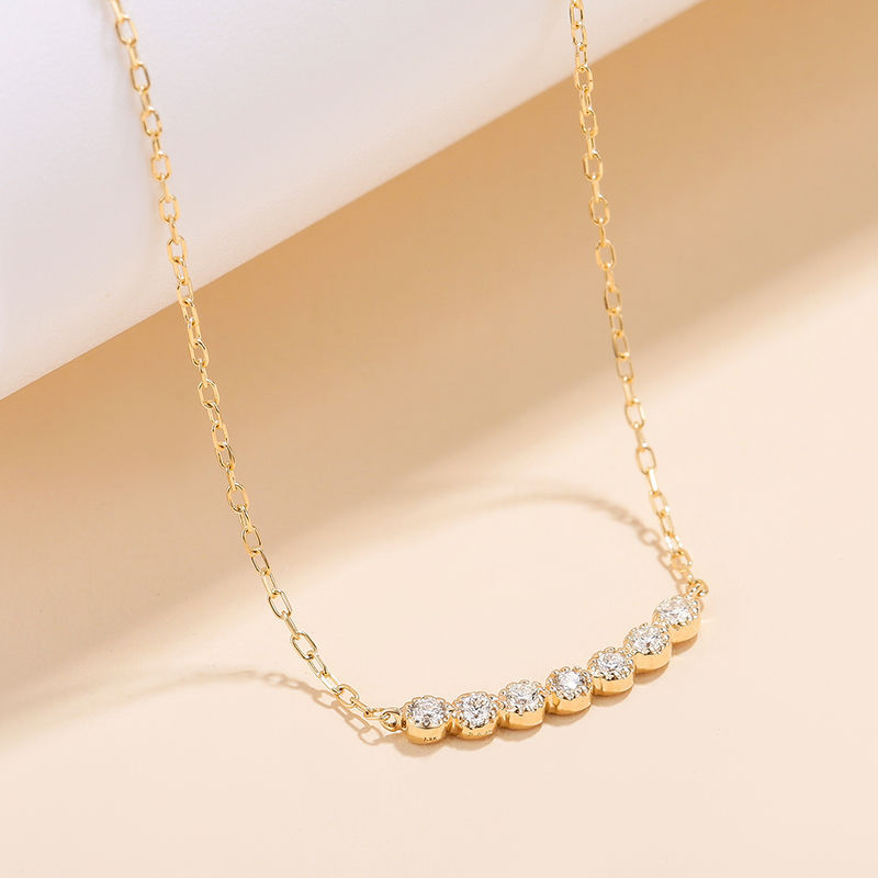 Smiling Diamond Necklace Pendant