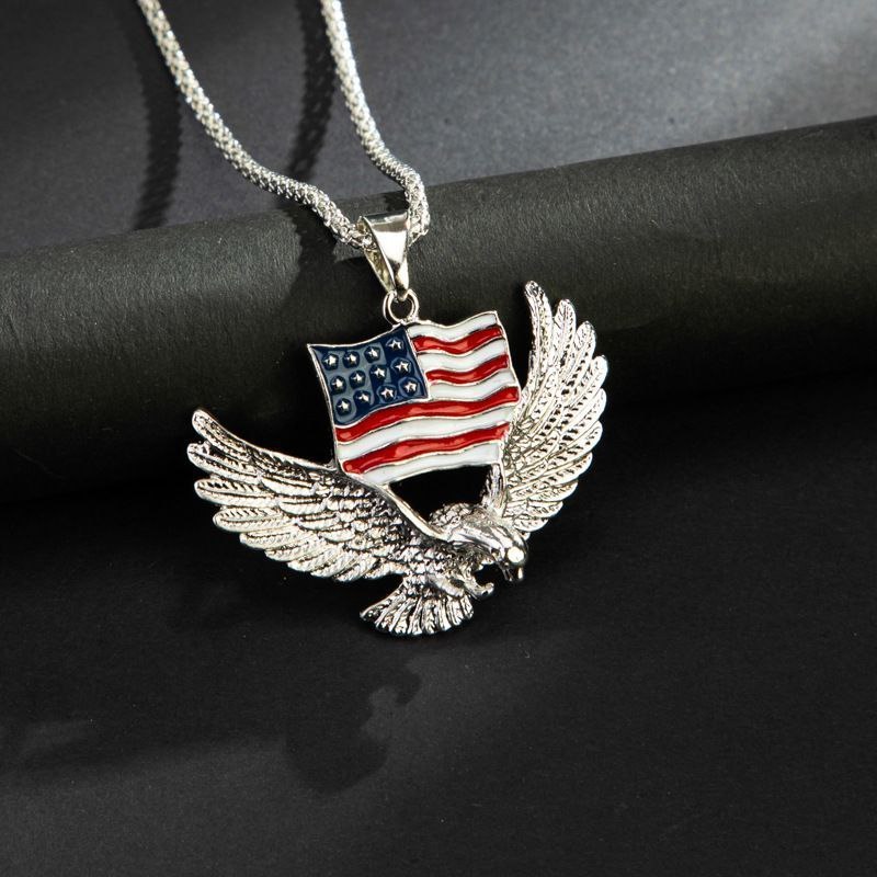 Flag eagle pendant