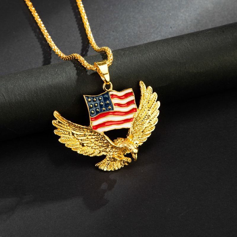 Flag eagle pendant