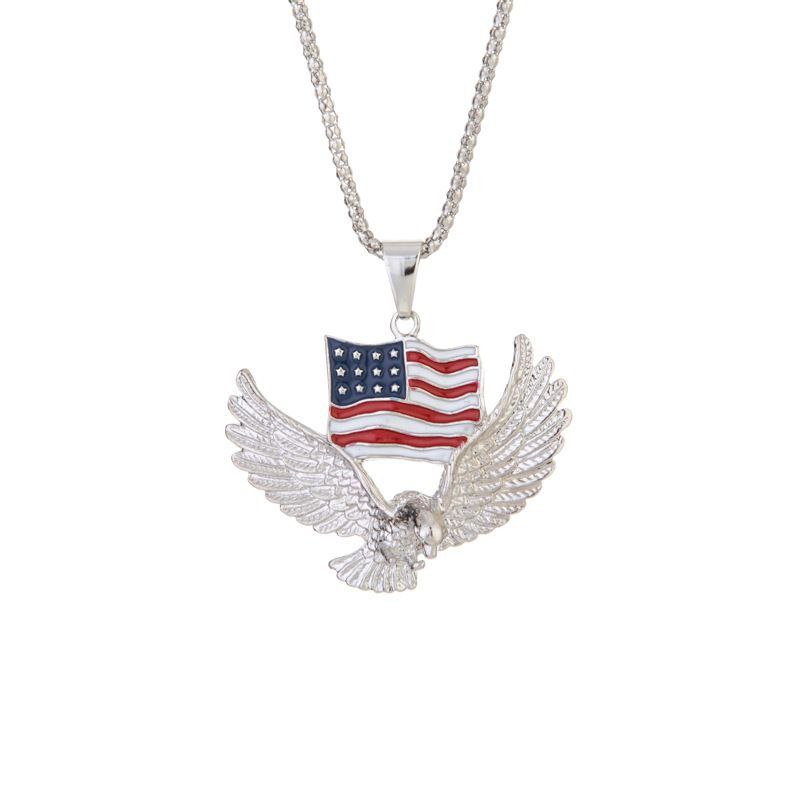 Flag eagle pendant