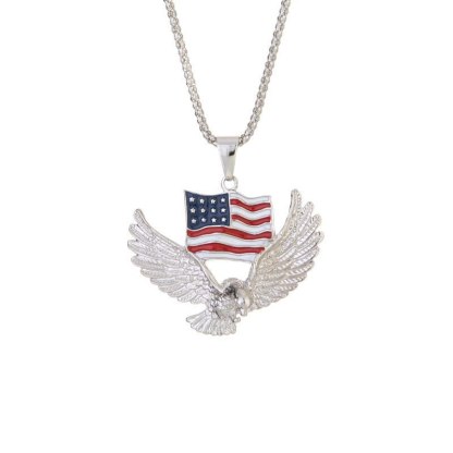 Flag eagle pendant