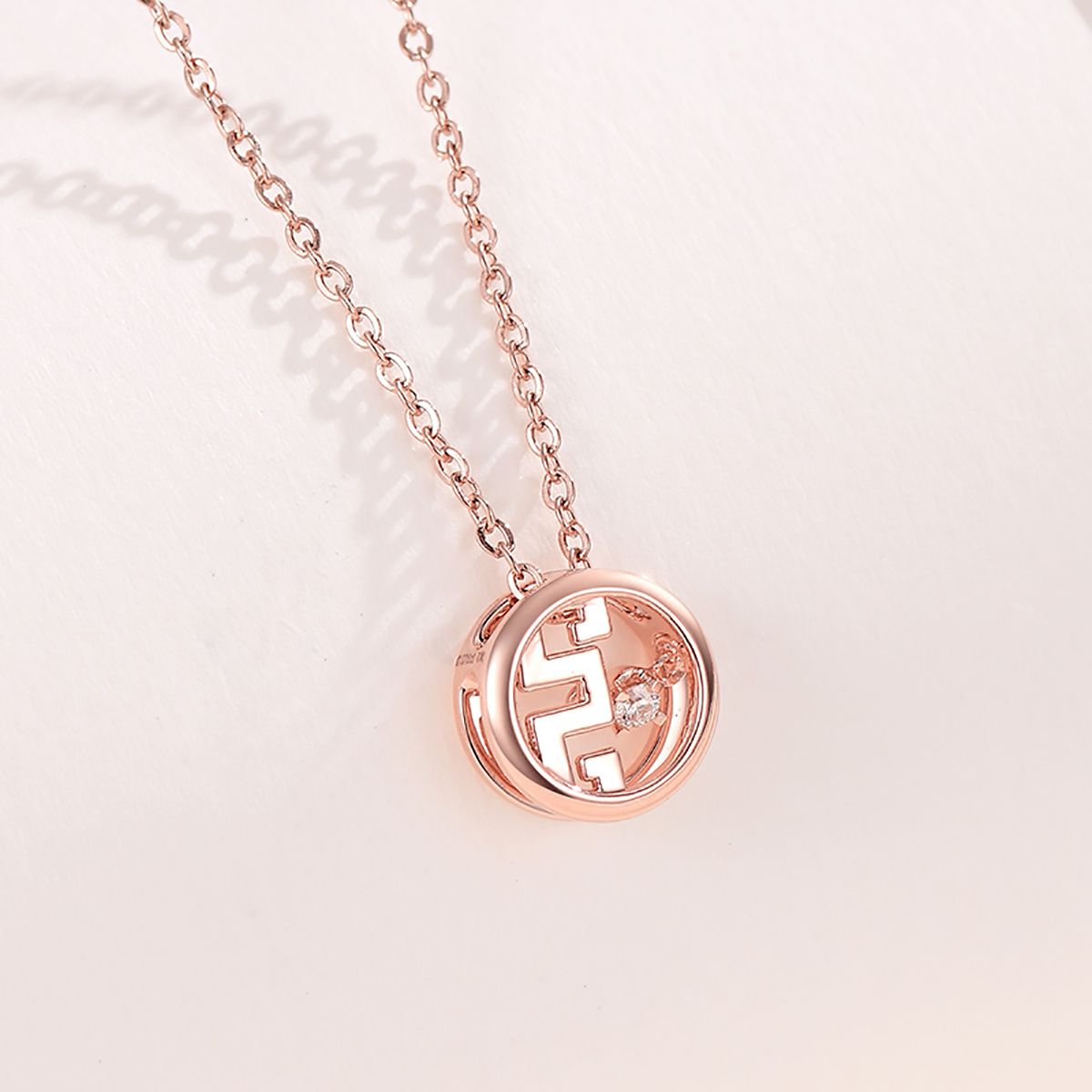 Rose Gold Diamond Pendant