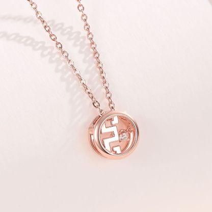 Rose Gold Diamond Pendant