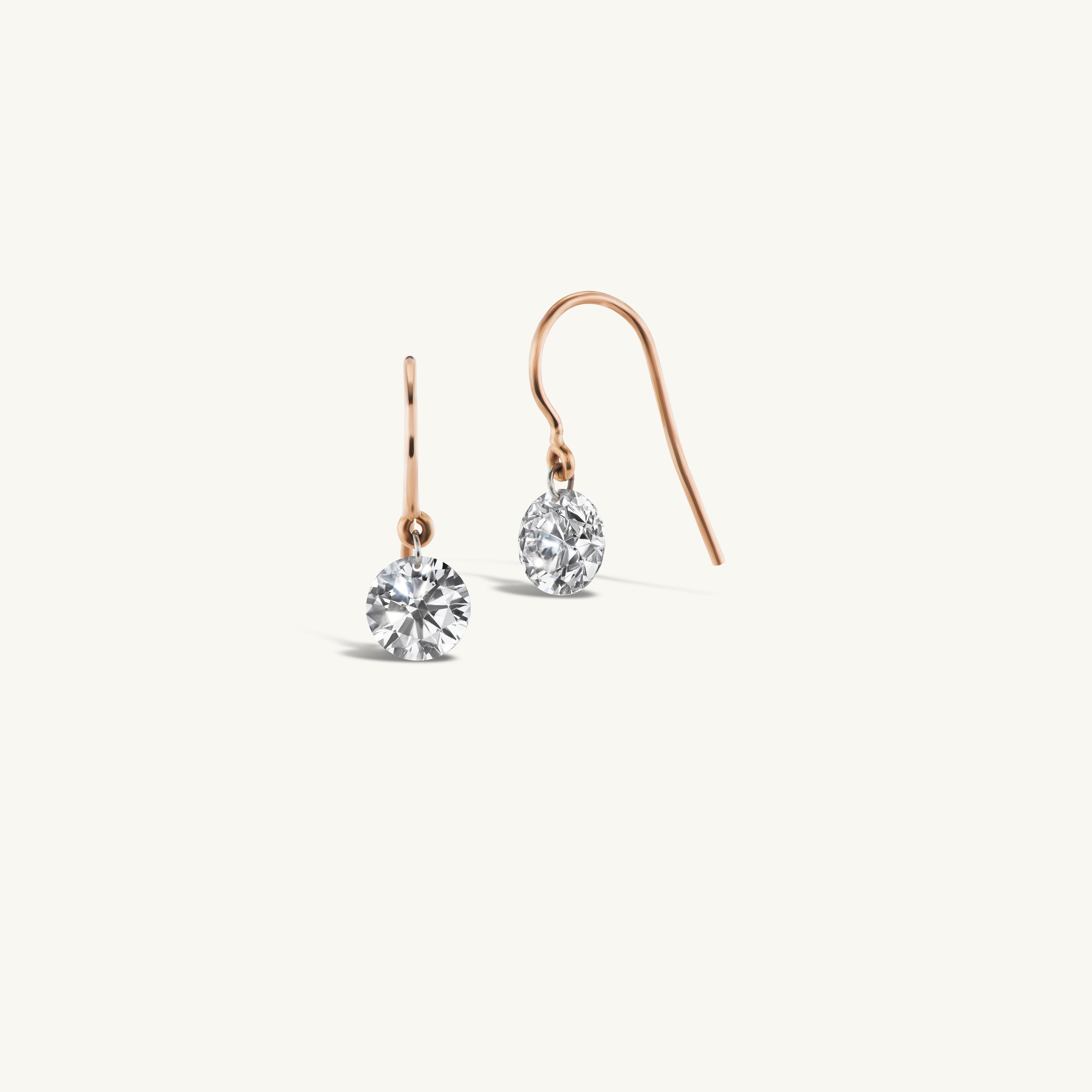 Pierced Diamond Earrings
