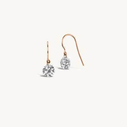 Pierced Diamond Earrings