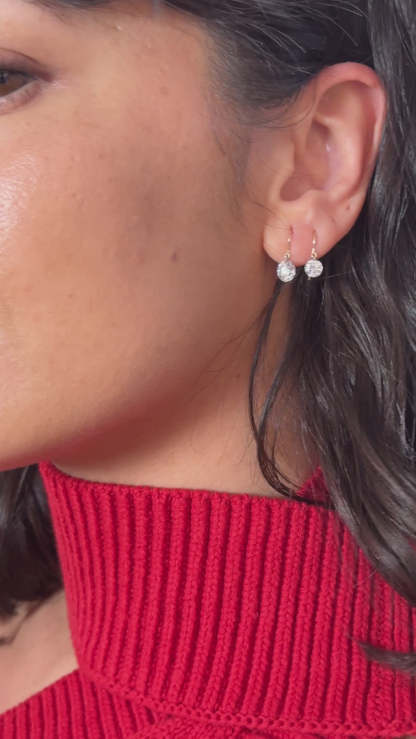 Pierced Diamond Earrings