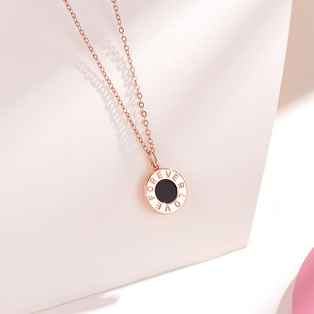 Rose Gold Diamond Pendant