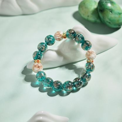 Green Gold Sand Glazed Bracelet