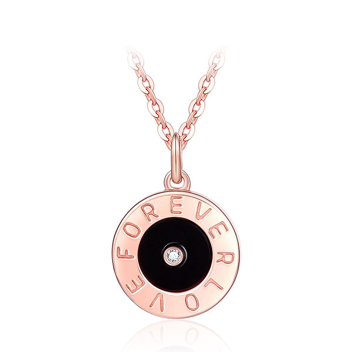 Rose Gold Diamond Pendant