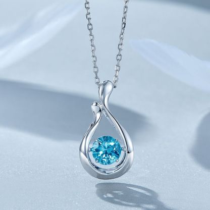 Platinum Sapphire Necklace