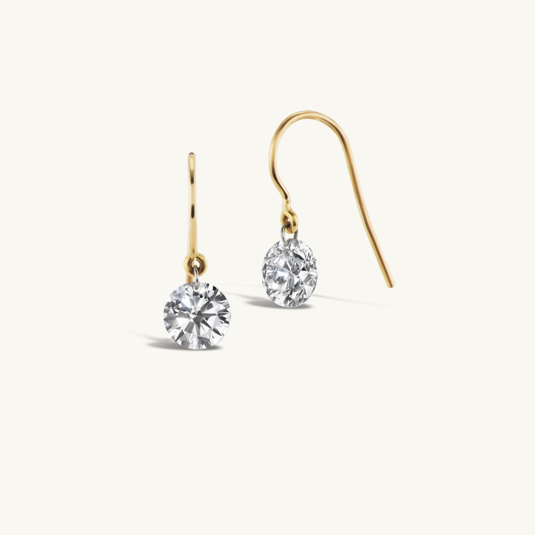 Pierced Diamond Earrings