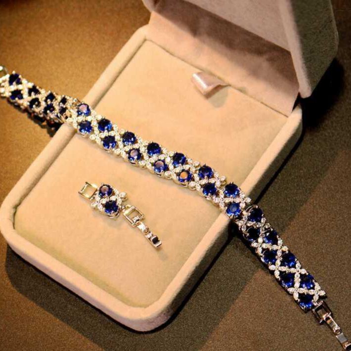 Luxurious Super Shiny Blue Bracelet