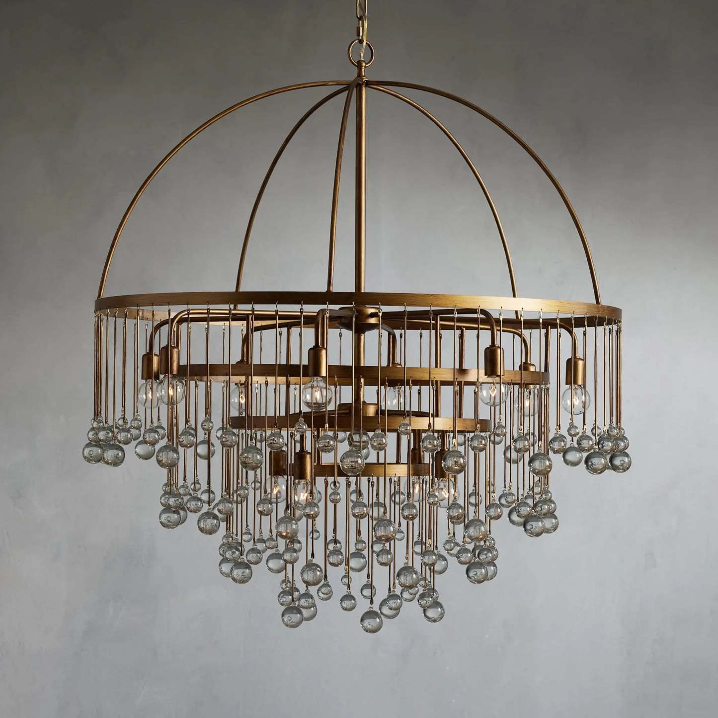 Modern Aubrey 4 Tier Chandelier, Modern Crystal Chandelier For Living Room, Dining Room