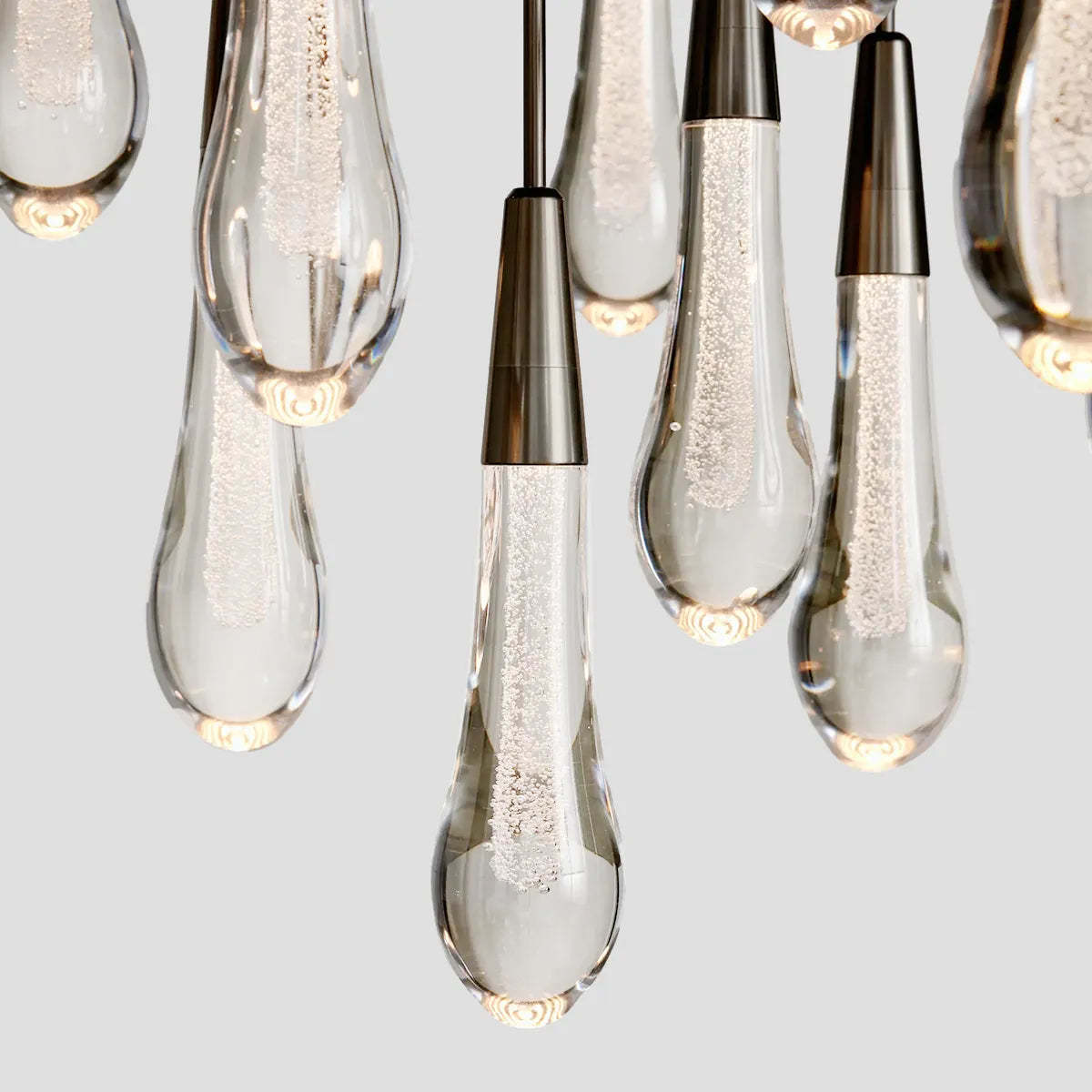 Soltaire Modern Round Glass Chandelier 17'' 24'' 36'' 58'' Chandelier Kevin Studio Inc