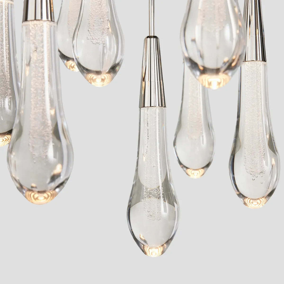 Soltaire Modern Round Glass Chandelier 17'' 24'' 36'' 58'' Chandelier Kevin Studio Inc