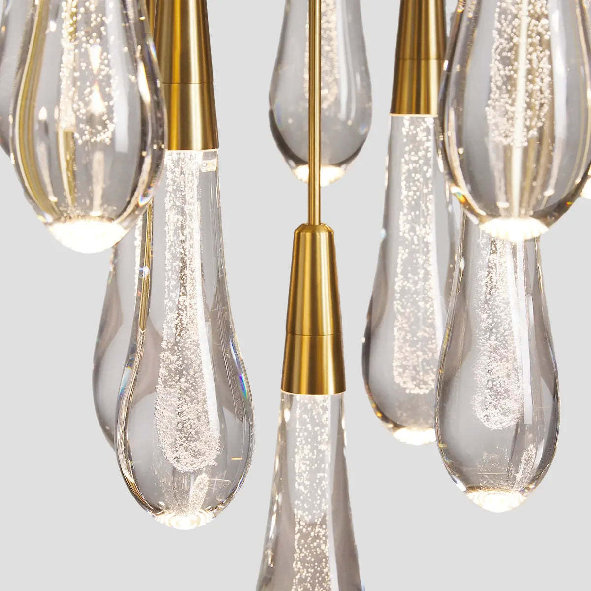 Soltaire Modern Round Glass Chandelier 17'' 24'' 36'' 58'' Chandelier Kevin Studio Inc