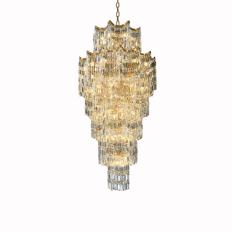 Elegant Crystal Chandelier for Duplex Villas Chandelier Kevinstudiolives