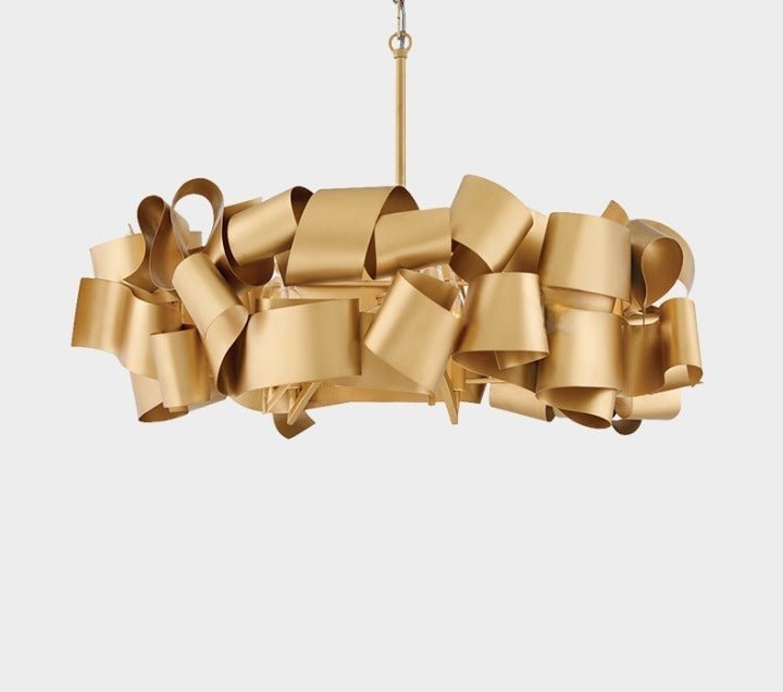 Mirodemi® Postmodern Grey/Gold Iron Chandelier For Living Room, Dining Room