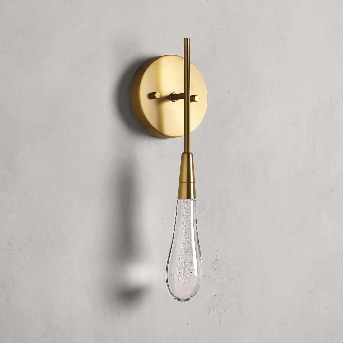 Soltaire Modern Glass Wall Sconce Wall Light Fixtures Kevin Studio Inc Brass