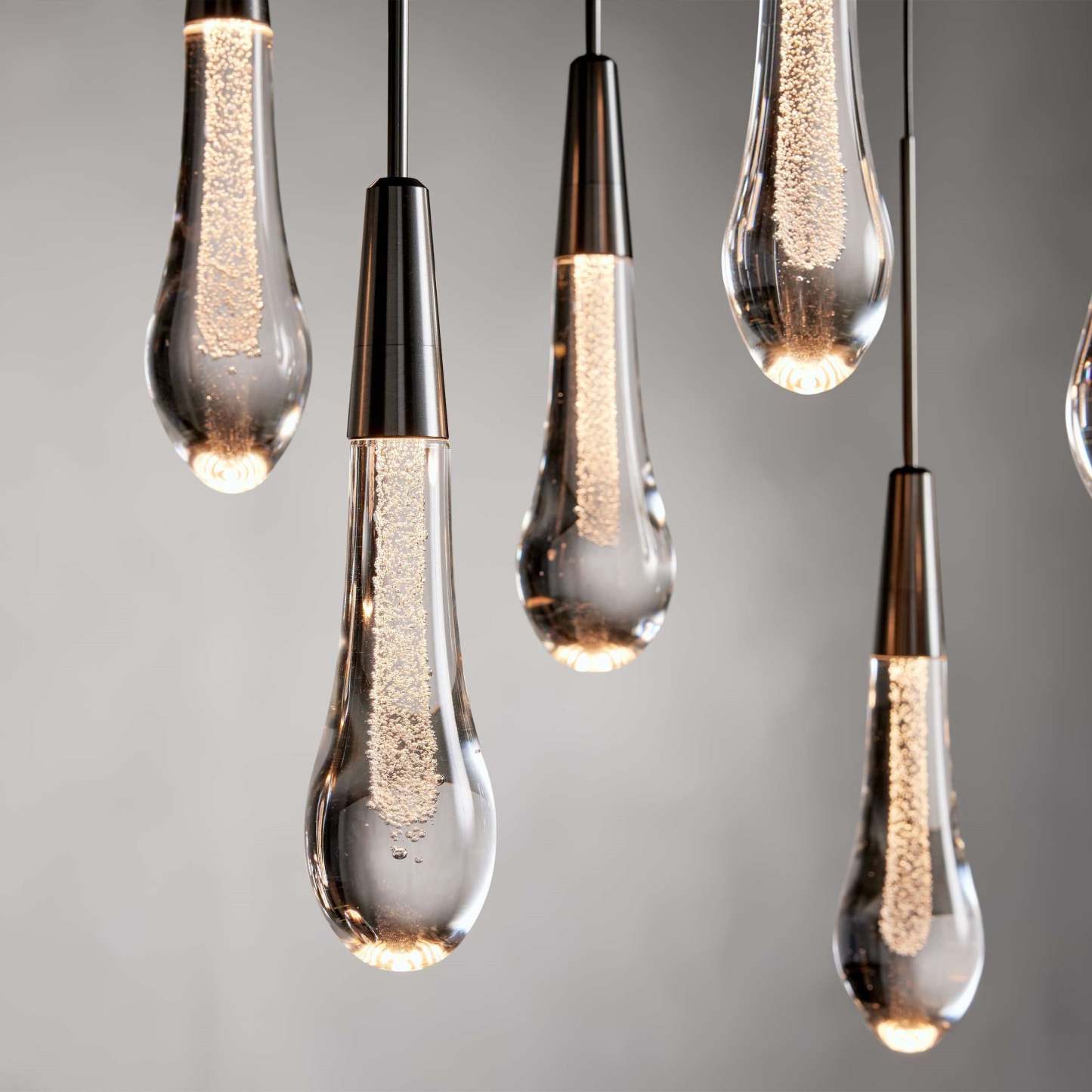 Soltaire Modern Glass Linear Chandelier 37'' 50'' 70''W 87"W 120"W Chandelier Kevin Studio Inc