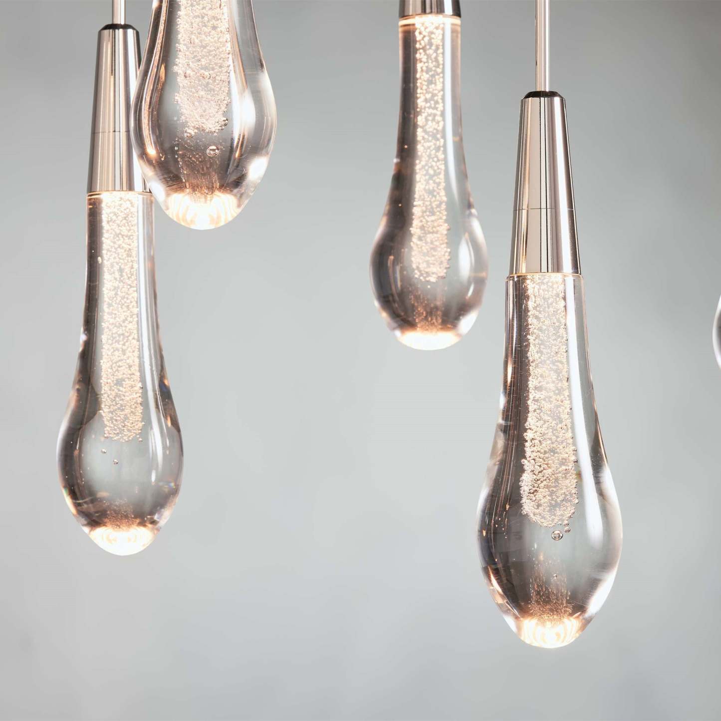Soltaire Modern Glass Linear Chandelier 37'' 50'' 70''W 87"W 120"W Chandelier Kevin Studio Inc
