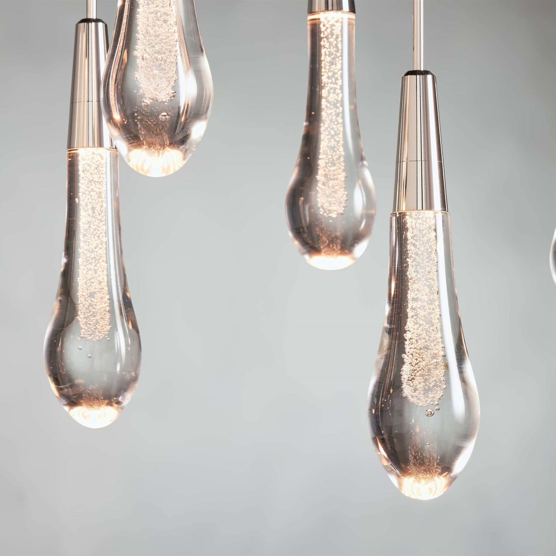 Soltaire Modern Glass Linear Chandelier 37'' 50'' 70''W 87"W 120"W Chandelier Kevin Studio Inc