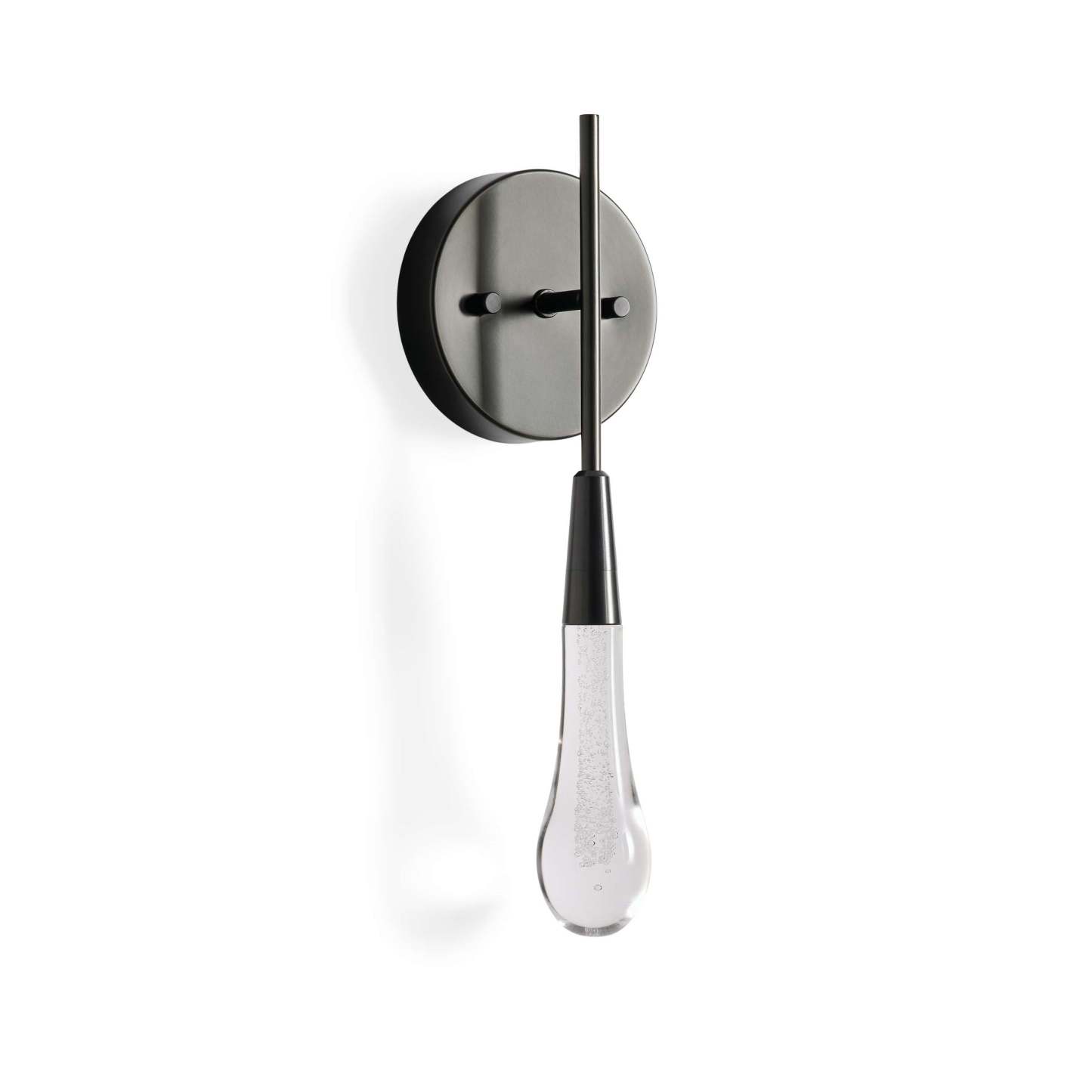 Soltaire Modern Glass Wall Sconce Wall Light Fixtures Kevin Studio Inc Black
