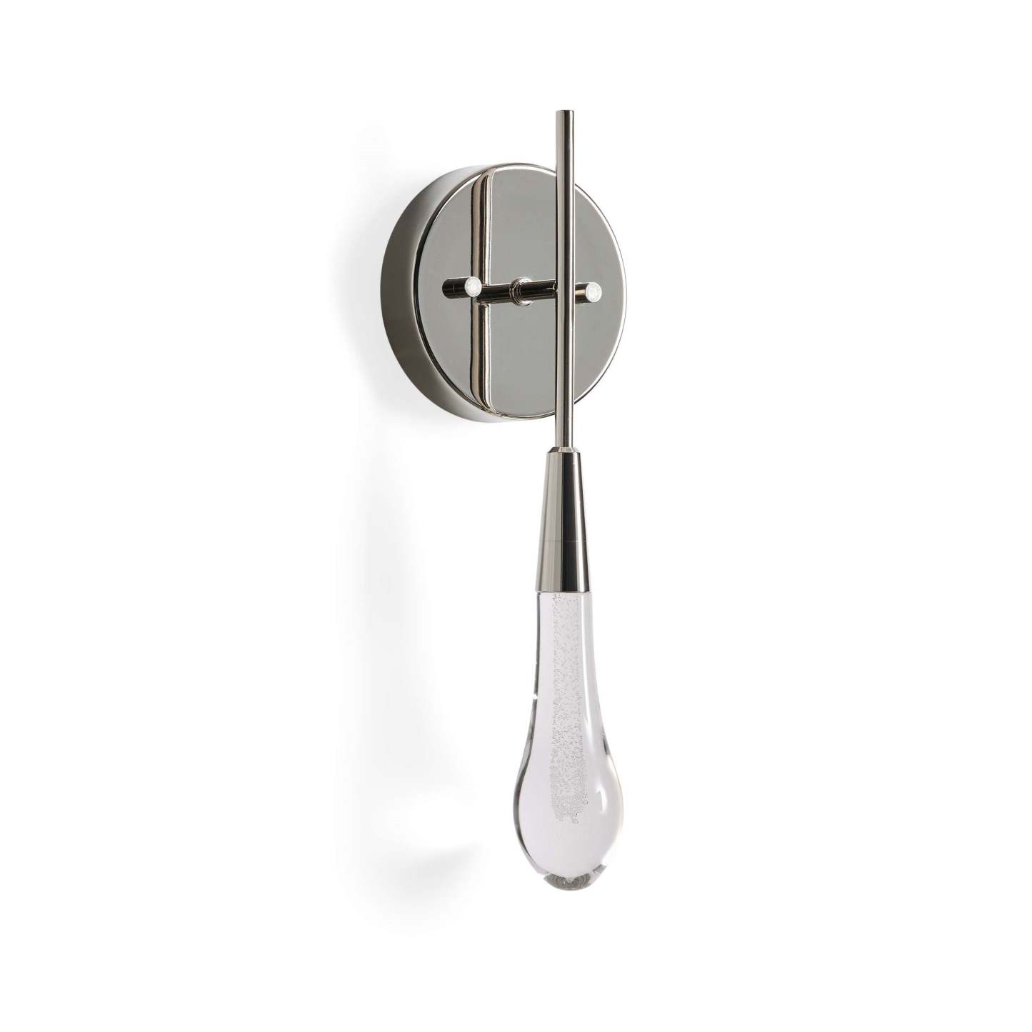 Soltaire Modern Glass Wall Sconce Wall Light Fixtures Kevin Studio Inc Nickel